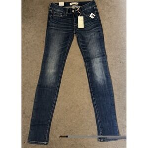 Bullhead Denim High Rise Skinniest Dark‎ Wash Jeans Size 3 NWT